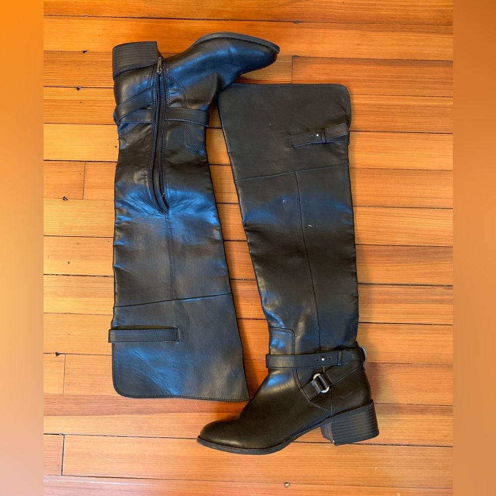 Dolce Vita Over the Knee Black Boots Size 9.5